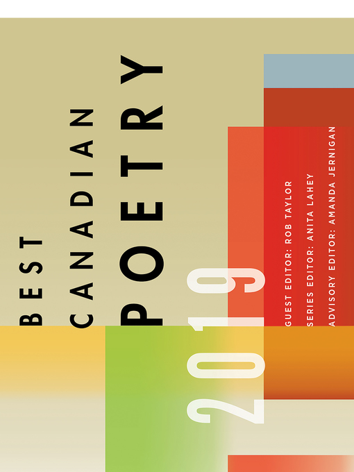 Title details for Best Canadian Poetry 2019 by Rob Taylor - Available